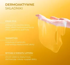 L'Biotica PGA Hydro Fusion Witamina C nawilżająco-rozświetlająca maska hydrożelowa do twarzy 1 sztuka