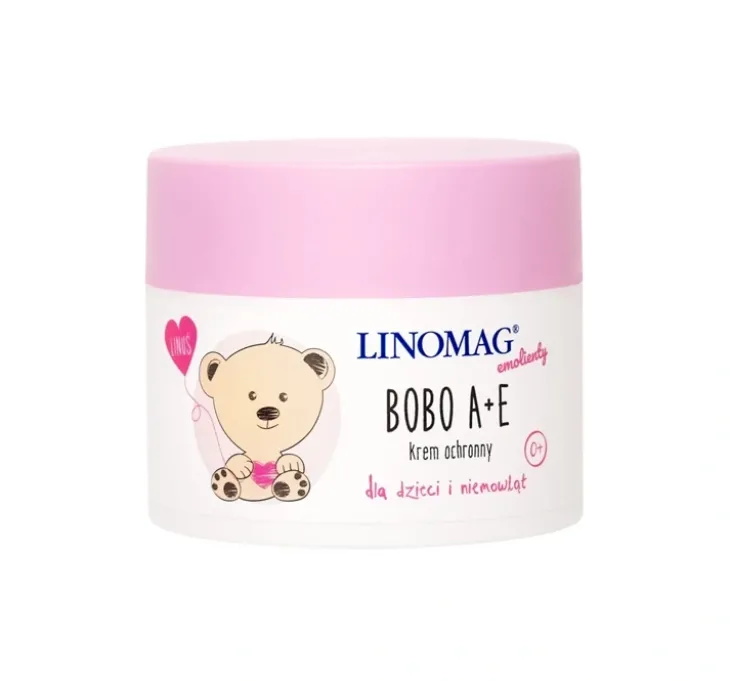Linomag Emolienty Bobo krem ochronny dla dzieci i niemowląt z witaminami A + E50 ml