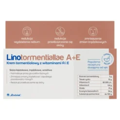 Linotormentiallae A+E krem tormentiolowy z witaminami A i E do skóry łojotokowej, tłustej i wrażliwej 50 g