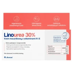 Linourea 30% krem mocznikowy z witaminami A i E do pękającej i zrogowaciałej skóry 50 g