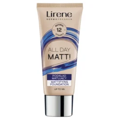 Lirene All Day Matt! matujący podkład do twarzy bez efektu maski 15 Tan 30 ml