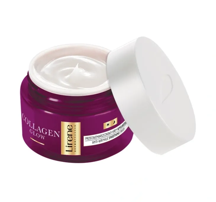 Lirene Collagen Glow przeciwzmarszczkowy krem wygładzający 50+ 50 ml