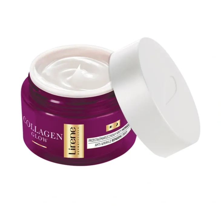 Lirene Collagen Glow przeciwzmarszczkowy krem naprawczy 70+ 50 ml