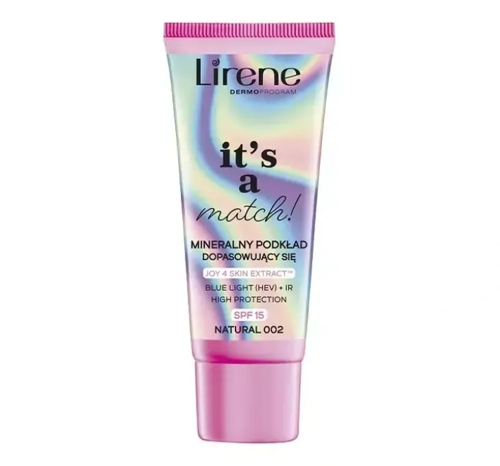 Lirene Its A Match mineralny podkład dopasowujący się SPF15 002 Natural 30 ml