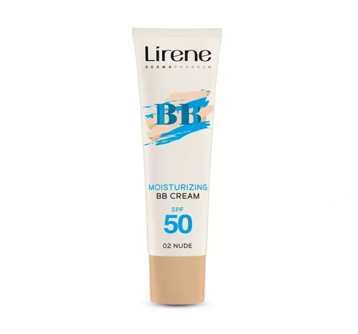 Lirene Nawilżający krem koloryzujący BB SPF50 02 Nude 30 ml