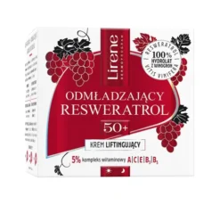 Lirene Odmładzający Resweratrol krem liftingujący na dzień i na noc 50+ 50 ml
