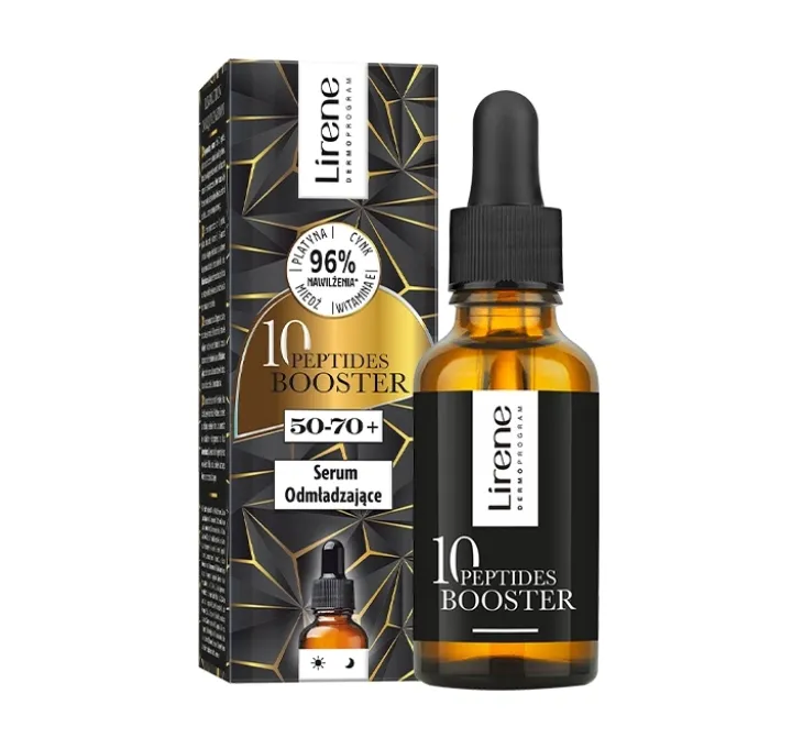 Lirene 10 Peptides Booster serum odmładzające 50-70+ 30 ml