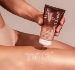 Lirene Perfect Tan rozświetlający złocisty krem do twarzy i ciała Coconut Shine 150 ml