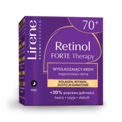 Lirene Retinol Forte Therapy wygładzający krem zagęszczający skórę na noc 70+ 50 ml