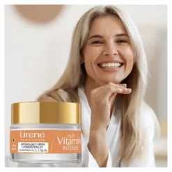 Lirene Rich Vitamin Intense liftingujący krem ultraodżywczy z witaminami na dzień SPF20 50+ 50 ml