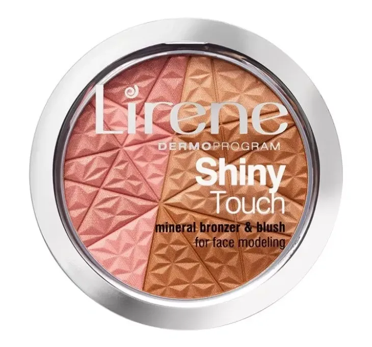 Lirene Shiny Touch mineralny bronzer z różem modelujący owal twarzy 9 g