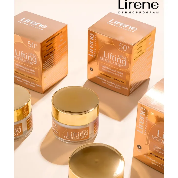 Lirene Ultra Lifting Modelator ujędrniający krem korygujący zmarszczki na noc 50+ 50 ml