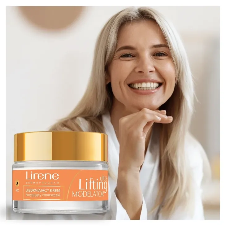 Lirene Ultra Lifting Modelator ujędrniający krem korygujący zmarszczki na noc 50+ 50 ml