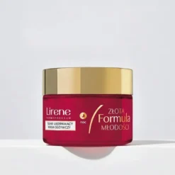 Lirene Złota Formuła Młodości silnie ujędrniający krem odżywczy na noc 60+ 50 ml