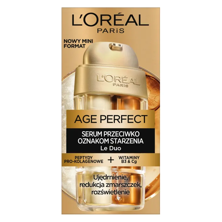 L'Oréal Paris Age Perfect Le Duo dwufazowe serum fo twarzy przeciwko oznakom starzenia 15 ml