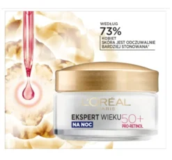 L'Oréal Paris Ekspert Wieku przeciwzmarszczkowy krem ujędrniający na noc 50+ 50 ml