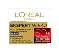 L'Oréal Paris Ekspert Wieku przeciwzmarszczkowy krem ujędrniający na noc 50+ 50 ml