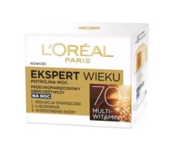 L'Oréal Paris Ekspert Wieku przeciwzmarszczkowy krem odżywczy na noc 70+ 50 ml