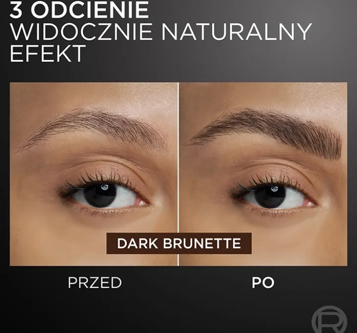 L'Oréal Paris Faux Brow marker do brwi z podwójną końcówką Dark Brunette 1ml