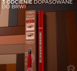 L'Oréal Paris Faux Brow marker do brwi z podwójną końcówką Dark Blonde 1ml