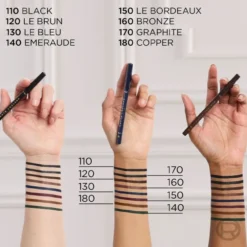 L'Oréal Paris Haute Couleur Kohl kremowa kredka do oczu 110 Black Silk / Noir Silk 1,2 g