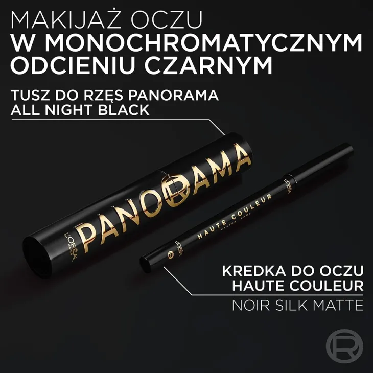 L'Oréal Paris Haute Couleur Kohl kremowa kredka do oczu 110 Black Silk / Noir Silk 1,2 g