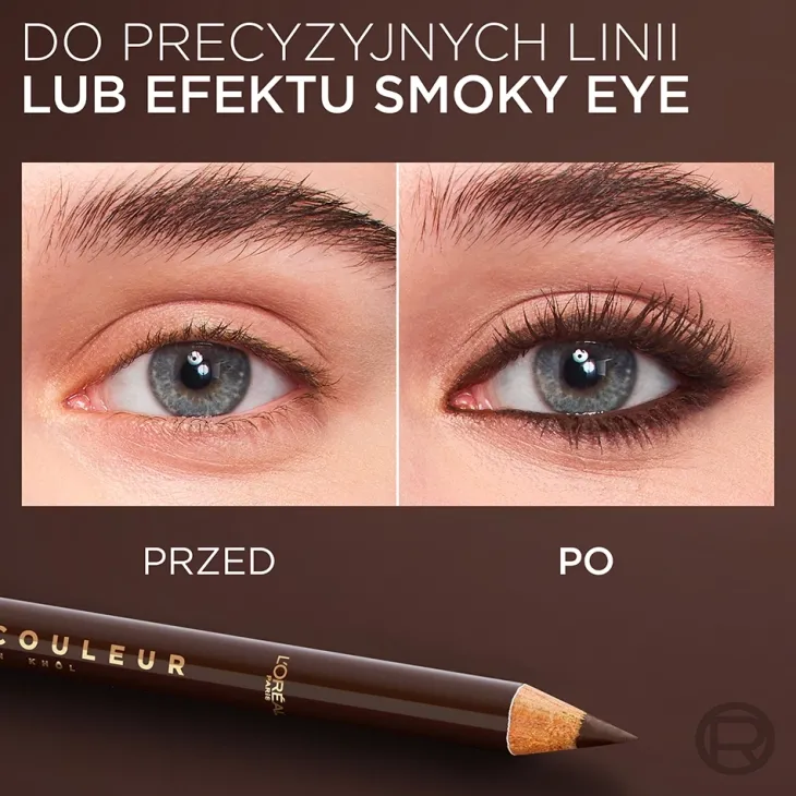 L'Oréal Paris Haute Couleur Kohl kremowa kredka do oczu 120 Brown Leather / Brun Leather 1,2 g