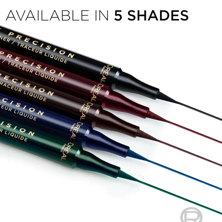 L'Oréal Paris Haute Precision wodoodporny płynny eyeliner w pisaku 010 Black Silk / Noir Silk 1 ml