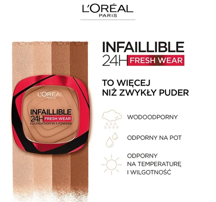 L'Oréal Paris Infaillible 24 H Fresh Wear podkład w pudrze 020 9 g