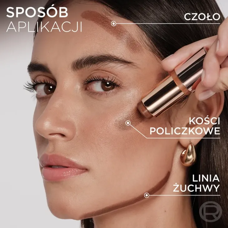 L'Oréal Paris Lumi Bronze Le Stick Soleil kremowo-pudrowy bronzer do twarzy w sztyfcie 110 Toasted Sunlight 9 g