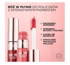 L'Oréal Paris LUMI płynny róż do policzków 627 Glowy Warm Peach 11ml