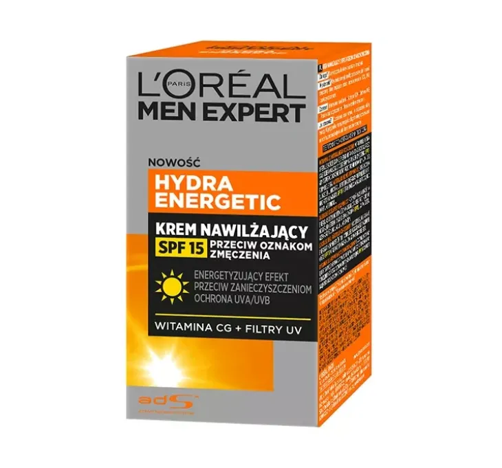 L'Oréal Paris Men Expert Hydra Energetic krem nawilżający przeciw oznakom zmęczenia SPF15 50 ml