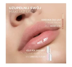 L'Oréal Paris Plump Ambition hialuronowy olejek do ust 101 Cristal Clear 5ml