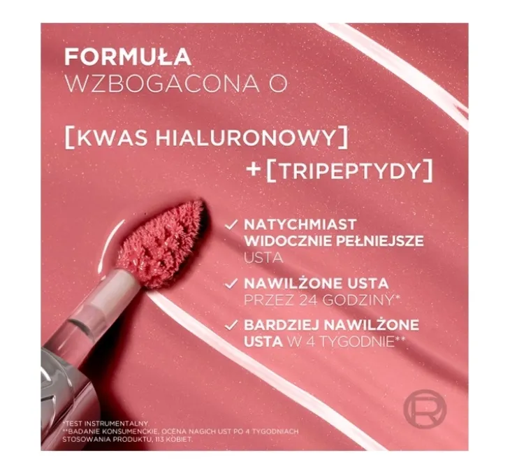 L'Oréal Paris Plump Ambition hialuronowy olejek do ust 390 Cherry Cherie 5 ml