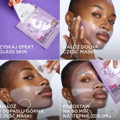 L'Oréal Paris Revitalift Filler Glass Skin rozświetlająco-nawilżająca maska hydrożelowa 25 g