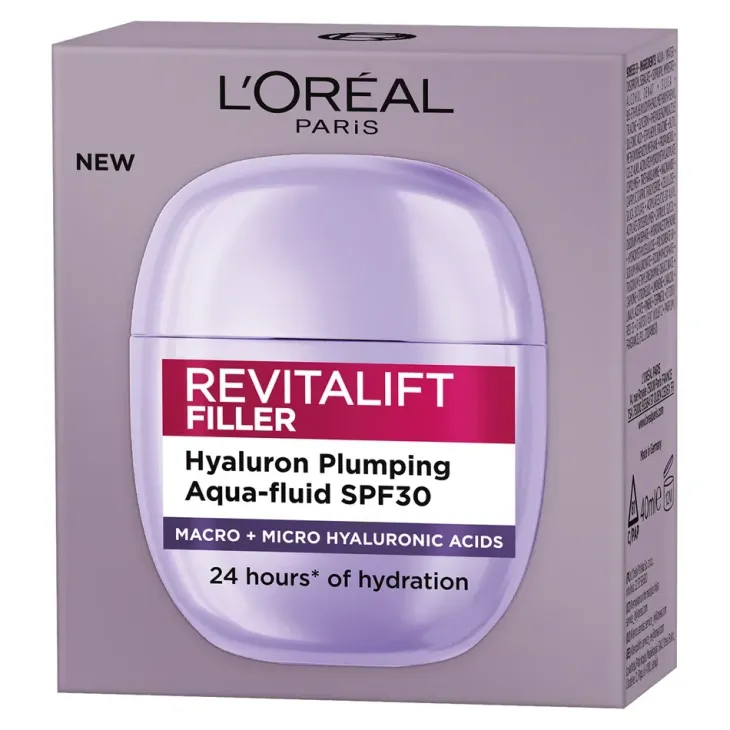 L'Oréal Paris Revitalift Filler Hyaluron Aqua-Fluid lekki krem nawilżający SPF30 40 ml
