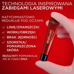 L'Oréal Paris Revitalift Laser reduktor cieni i worków pod oczami 15 ml