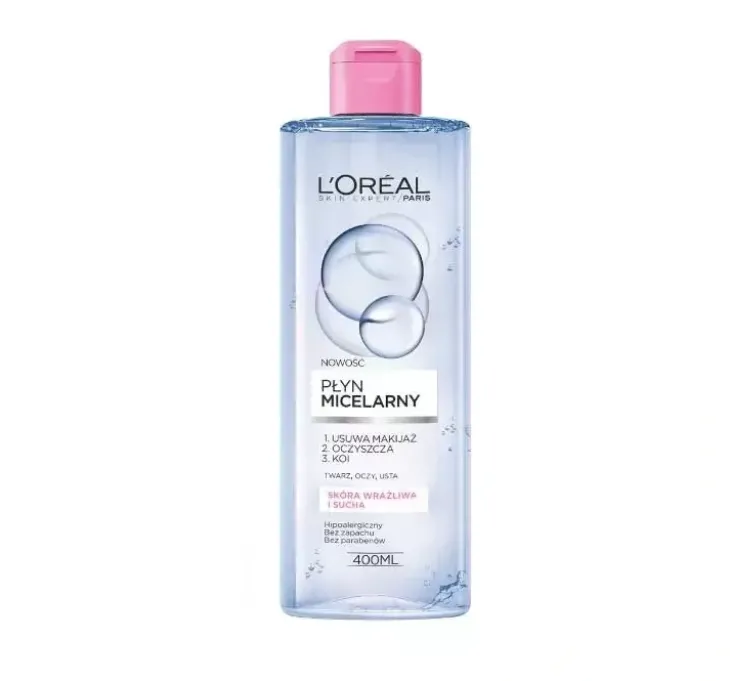 L'Oréal Paris Skin Expert płyn micelarny skóra wrażliwa i sucha 400 ml