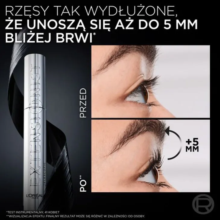 L’Oréal Paris Telescopic Extensionist Mascara pogrubiająco-wydłużający tusz do rzęs Black 9,9 ml