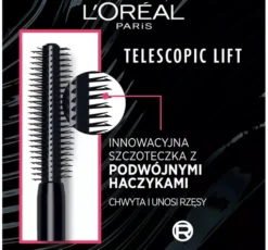 L'Oréal Paris Telescopic Lift wodoodporny tusz do rzęs Black 9,9 ml