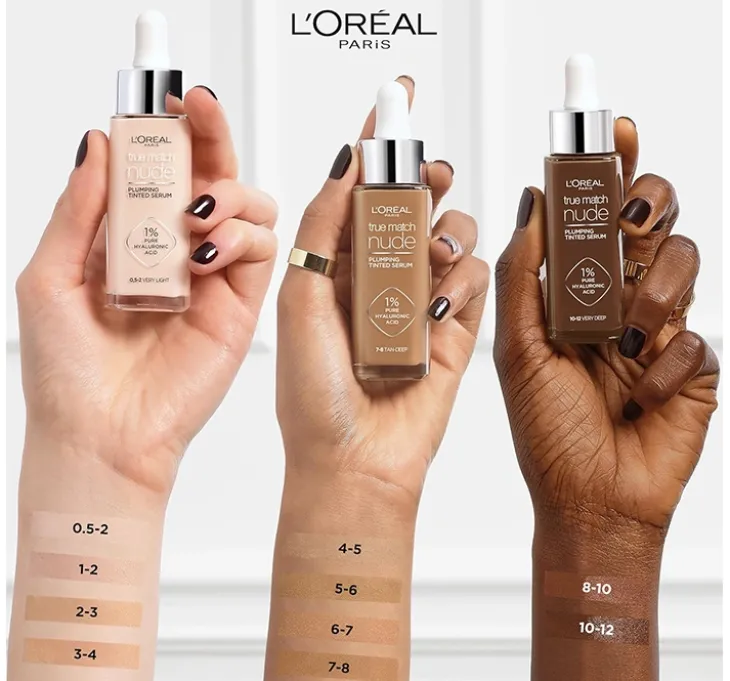 L'Oréal Paris True Match Nude serum koloryzujące 1-2 Rosy Light 30 ml
