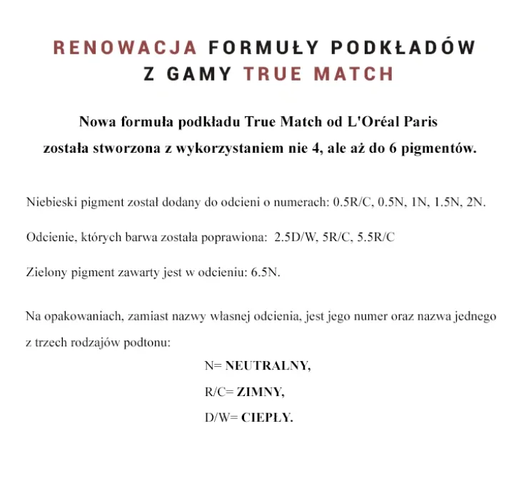 L'Oréal Paris True Match podkład dopasowujący się do koloru skóry 4 D/W 30 ml