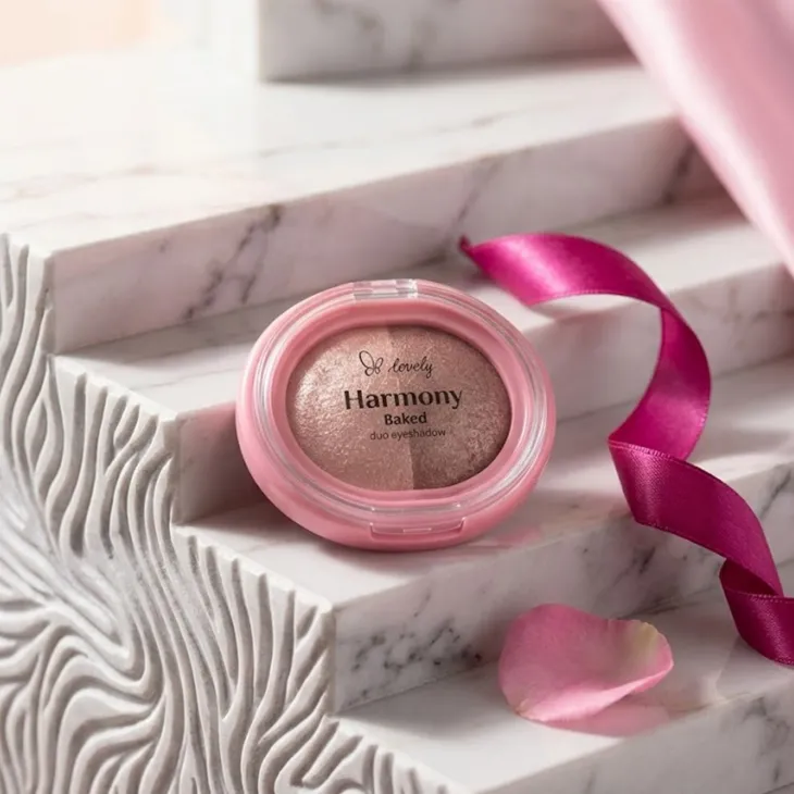 Lovely Harmony Baked Duo Eyeshadow duet brokatowych cieni do powiek 01 4 g