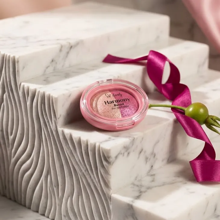 Lovely Harmony Baked Duo Eyeshadow duet brokatowych cieni do powiek 02 4 g