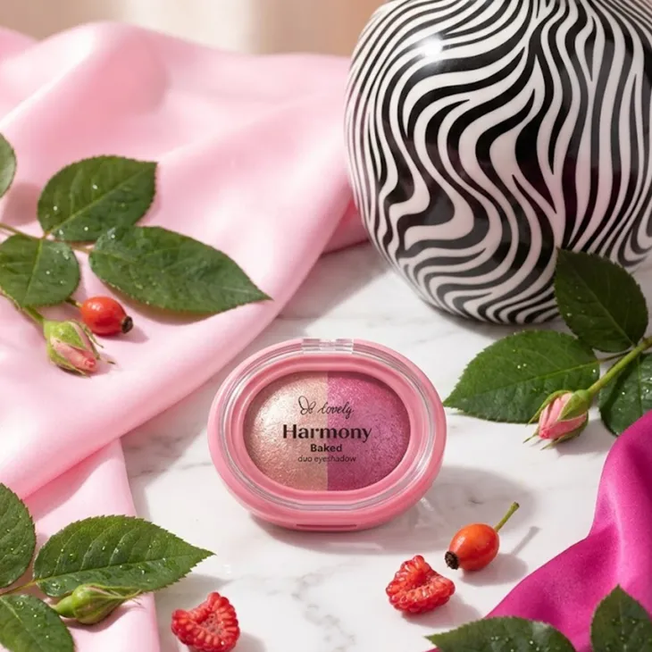 Lovely Harmony Baked Duo Eyeshadow duet brokatowych cieni do powiek 02 4 g