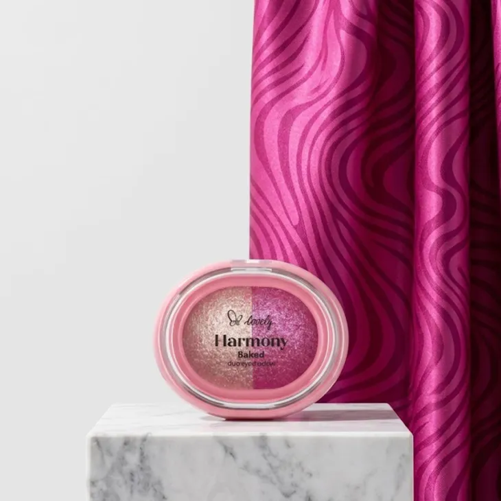 Lovely Harmony Baked Duo Eyeshadow duet brokatowych cieni do powiek 02 4 g