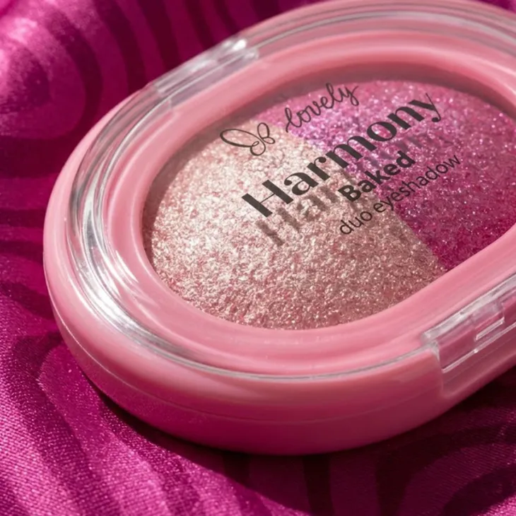 Lovely Harmony Baked Duo Eyeshadow duet brokatowych cieni do powiek 02 4 g