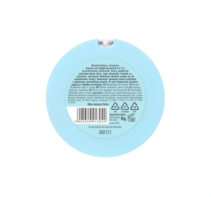 Lovely Mademoiselle kremowy bronzer, róż i topper do powiek 3w1 6 g