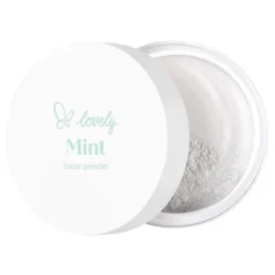 Lovely Mint transparentny miętowy puder sypki do twarzy 6 g