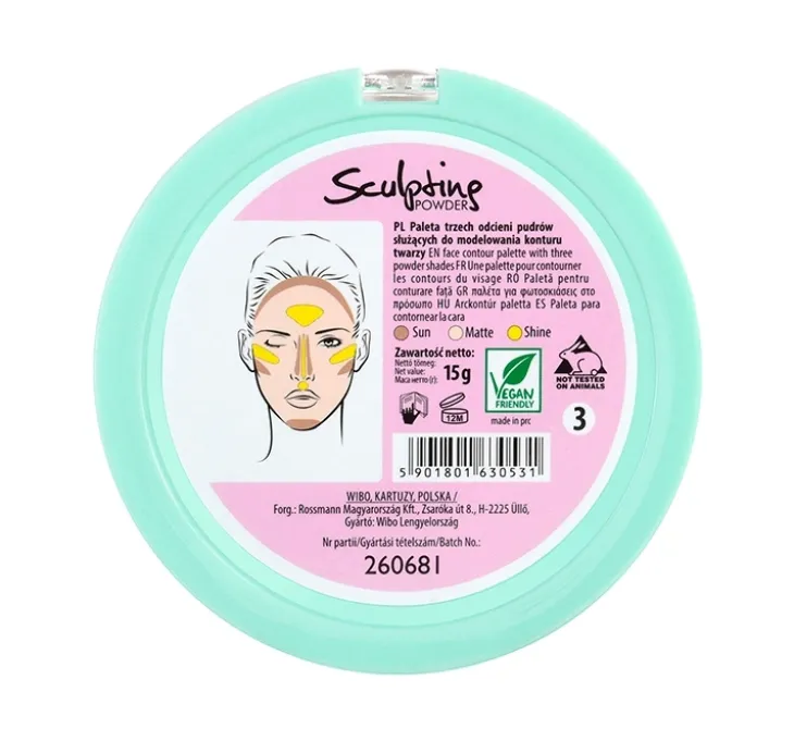 Lovely paleta pudrów do twarzy 3 15 g